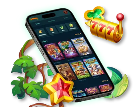 Spinanga Casino mobiilisovellus nayttaa kayttoliittymaa